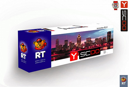 Самокат Y-Scoo RT 125 Mini City Montreal red/blue