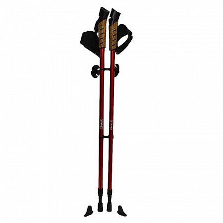 Палки для скандинавской ходьбы Ateox 110-135 см SP059 red