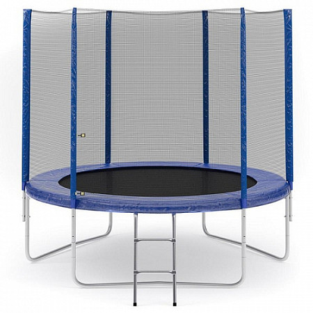 На картинке изображен Батут Atlas Sport 252 см - 8ft Basic (с сеткой и лестницей) Батут Atlas Sport 252 см - 8ft Basic (с сеткой и лестницей)