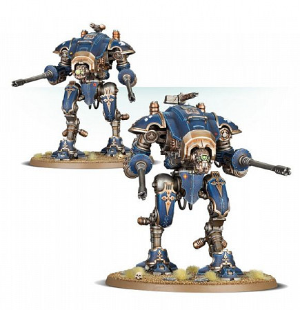 На картинке изображен Фигурки Games Workshop Warhammer: Imperial Knights Armiger Helverins 54-13 Фигурки Games Workshop Warhammer: Imperial Knights Armiger Helverins 54-13