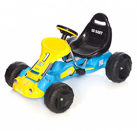 Машина педальная Карт PB-9788a light blue