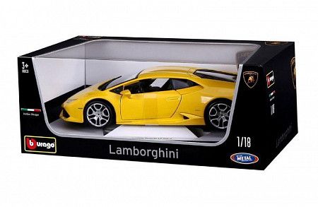 Коллекционная машина Bburago 1:18 Lamborghini Huracan (18-11038) yellow