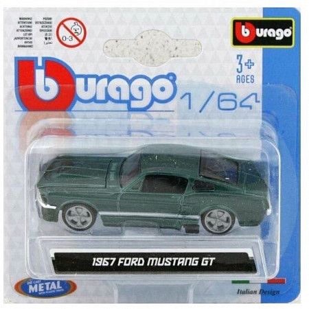 Машинка Bburago 1:64 Ford Mustang GT (18-59048)