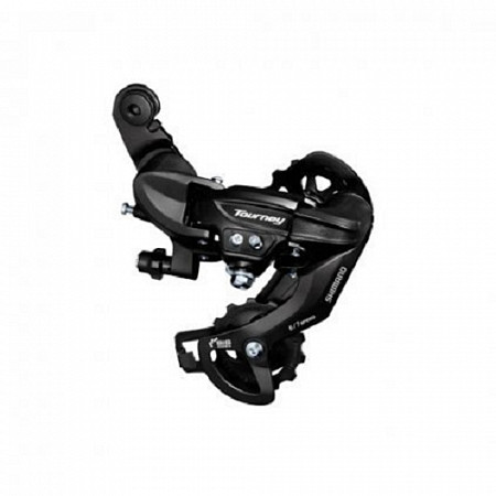 Переключатель задний Shimano Tourney TY300, 6/7 скоростей, крепление на петух, ERDTY300D