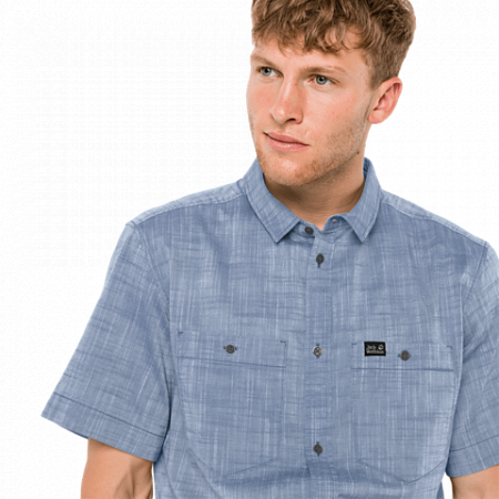 Рубашка мужская Jack Wolfskin Emerald Lake Shirt M ocean wave