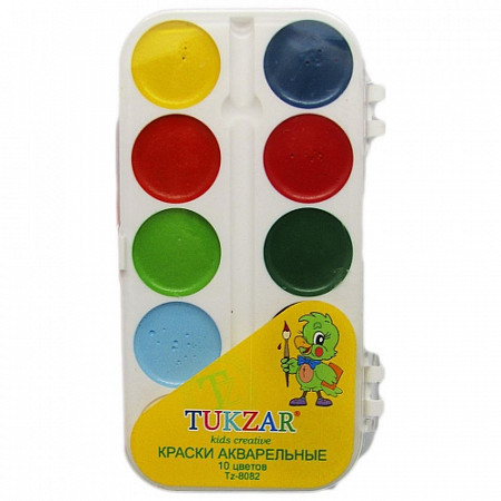 Краски акварельные Tukzar 10 цв TZ 8082