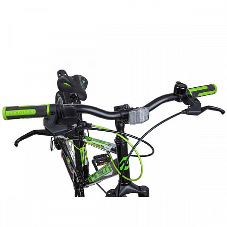 На картинке изображен Велосипед Novatrack Extreme 24" (2019) Black Велосипед Novatrack Extreme 24" (2019) Black