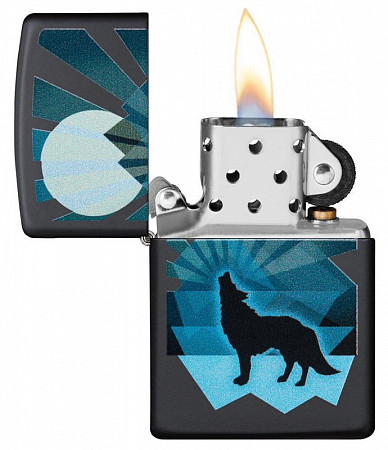 Зажигалка Zippo Wolf and Moon Design 29864