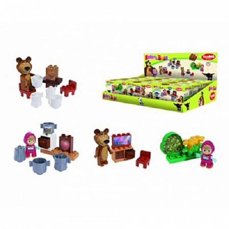 Конструктор Big Маша и Медведь, стартовый набор, 7-11 дет. в ассортименте 800057090