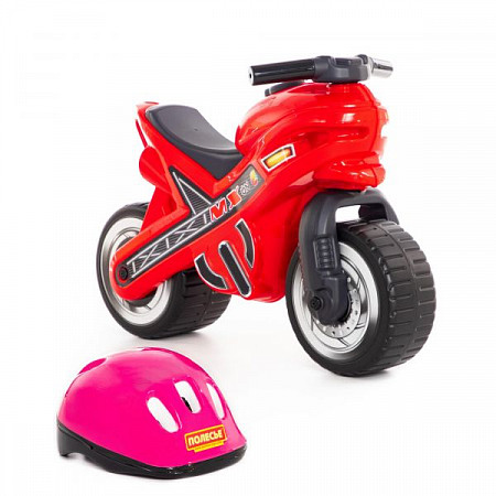 Каталка-мотоцикл Полесье МХ со шлемом 46765
