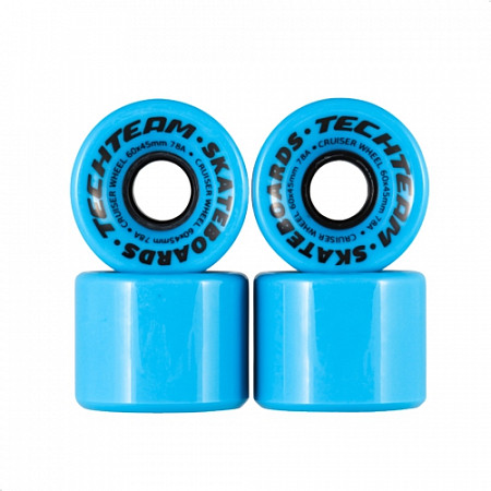 Набор колес для скейтборда Tech Team 60*45 мм 78а light blue