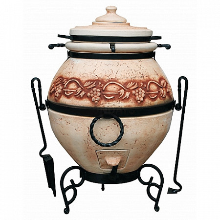 Тандыр ручной работы Арт-тандыр Легенды с эффектом кракле