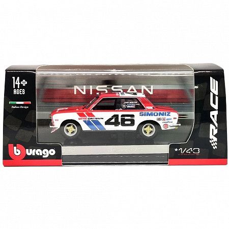 Машинка Bburago 1:43 BRE Datsun 510 (18-38301) 46