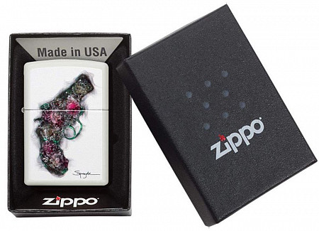 Зажигалка Zippo Spazuk Gun of Flowers 29894