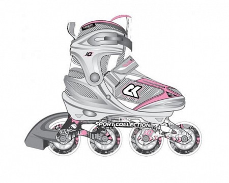 Роликовые коньки Спортивная коллекция Iq pink