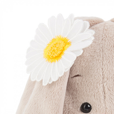 Мягкая игрушка Budibasa Зайка Ми в желтом комбинезоне и с ромашкой (малая) SidS-162