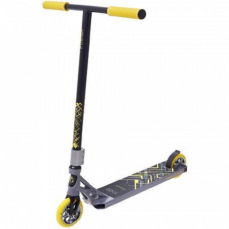 Самокат XAOS Fusion Yellow трюковый 120 мм