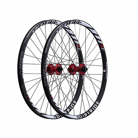 На картинке изображен Комплект колёс Novatec 26" Dirtride дисковые, black УТ-00129402 Комплект колёс Novatec 26" Dirtride дисковые, black УТ-00129402