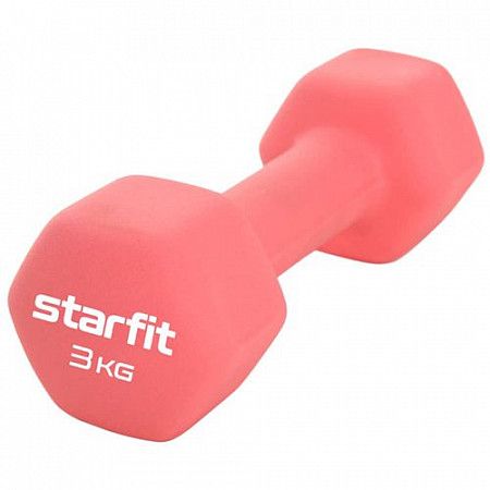 Гантель неопреновая Starfit Core DB-201 3 кг coral