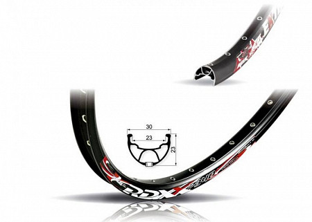 На картинке изображен Обод Remerx Extreme Jumbo 559x23 32 отверстия 702405 white Обод Remerx Extreme Jumbo 559x23 32 отверстия 702405 white