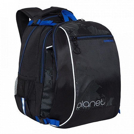 На картинке изображен Рюкзак школьный GRIZZLY RB-056-1 /4 black/blue/grey Рюкзак школьный GRIZZLY RB-056-1 /4 black/blue/grey