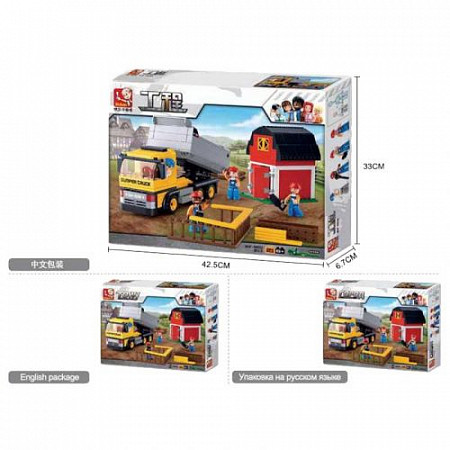 На картинке изображен Конструктор Sluban Самосвал M38-B0552 Конструктор Sluban Самосвал M38-B0552