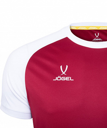 Футболка футбольная детская Jogel CAMP Reglan JFT-1021-G1-K pomegranate/white