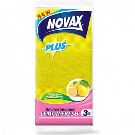 Губки кухонные антибактериальные Novax 0540NVP