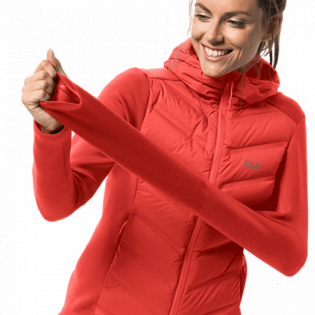 Джемпер женский Jack Wolfskin Tasman Jacket W orange coral