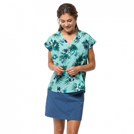Рубашка женская Jack Wolfskin Victoria Tropical Shirt W aqua all over