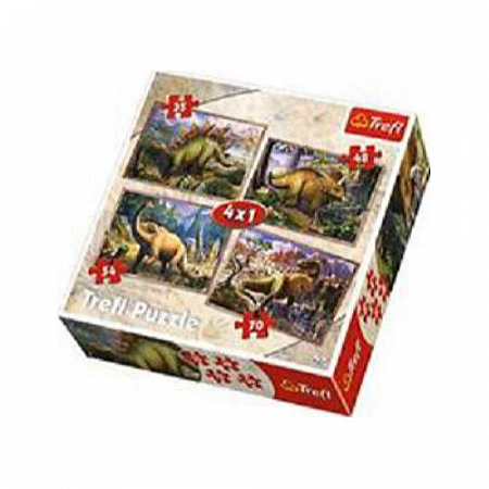 На картинке изображен Пазл Динозавры 34249 Пазл Динозавры 34249