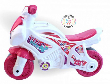 Каталка-мотоцикл беговел RT Fancy Bike Т6368 pink/white