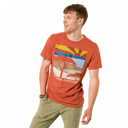 Футболка мужская Jack Wolfskin Savannah T M saffron orange