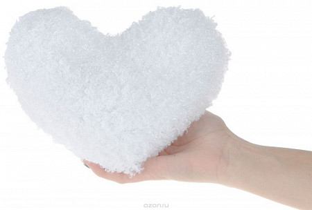 На картинке изображен Мягкая игрушка-антистресс СмолТойс Сердце 2052/БЕЛ/15 Мягкая игрушка-антистресс СмолТойс Сердце 2052/БЕЛ/15