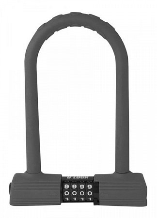 На картинке изображен Замок Force U-lock 49140 grey Замок Force U-lock 49140 grey