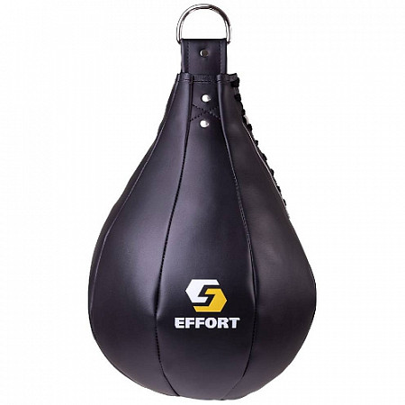 На картинке изображен Груша боксерская Effort Pro 16 кг E523 black Груша боксерская Effort Pro 16 кг E523 black