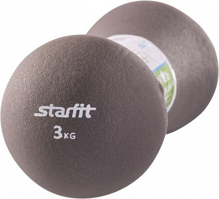 Гантель неопреновая Starfit DB-202 3 кг grey