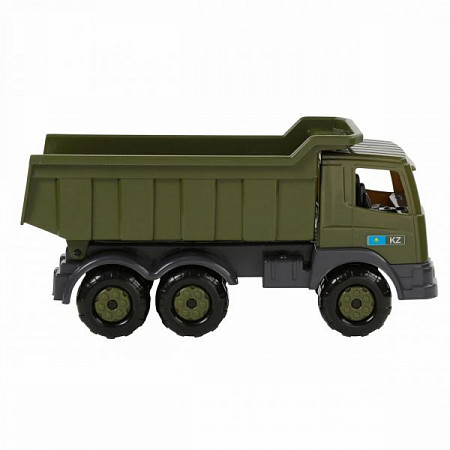 На картинке изображен Автомобиль-самосвал Полесье Престиж военный (KZ) 70074 Автомобиль-самосвал Полесье Престиж военный (KZ) 70074