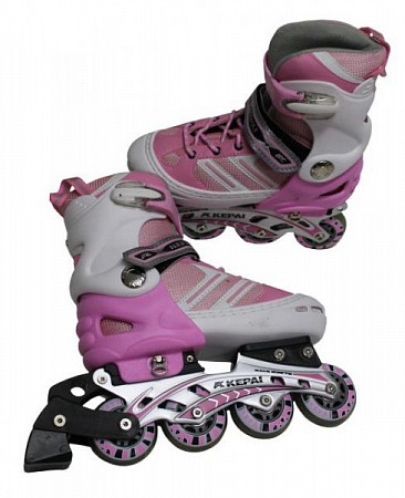 Роликовые коньки Kepai SS-CHIN-STAR-2 white/pink