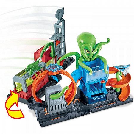 Набор игровой Hot Wheels City Невообразимая автомойка с осьминогом (GTT96)