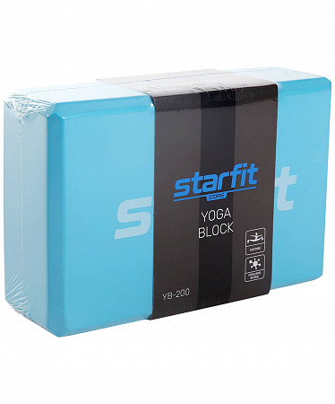 Блок для йоги Starfit Core YB-200 EVA blue