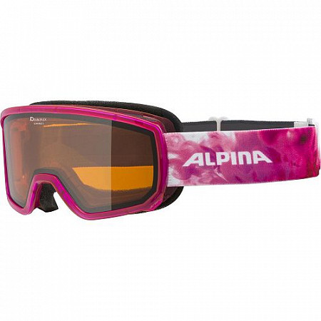 Очки горнолыжные Alpina S40 Translucent Pink DH S2