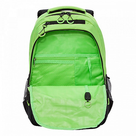 Рюкзак школьный GRIZZLY RU-130-4 /4 black/light green