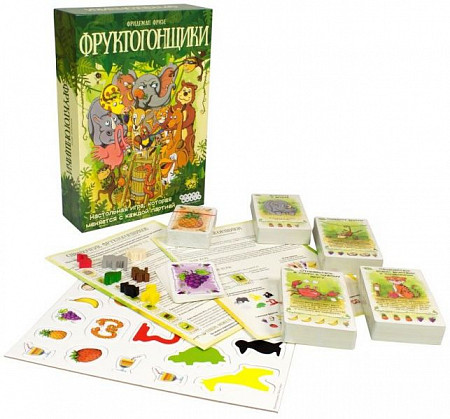На картинке изображен Настольная игра Hobby World Фруктогонщики 915092 Настольная игра Hobby World Фруктогонщики 915092