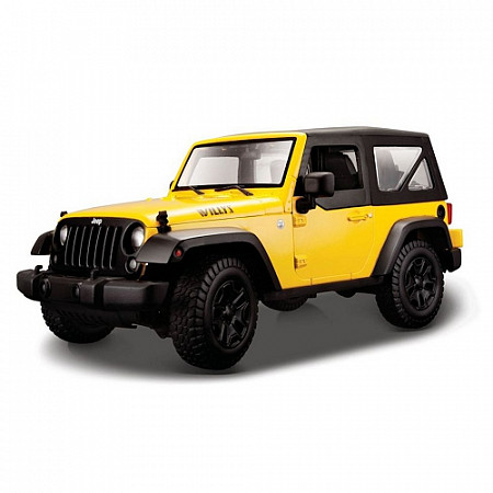 Масштабная модель автомобиля Maisto 1:18 Джип Вранглер (2014) (31676) yellow