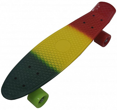 Penny board (пенни борд) MicMax 22" HB12-01 Green/Yellow/red