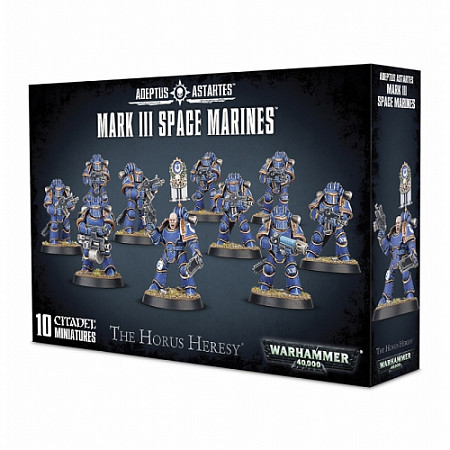 На картинке изображен Фигурки Games Workshop Warhammer: Mark III Space Marines 01-05 Фигурки Games Workshop Warhammer: Mark III Space Marines 01-05
