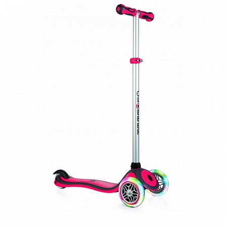 На картинке изображен Самокат Globber Primo Plus Lights 442-102-2 red Самокат Globber Primo Plus Lights 442-102-2 red