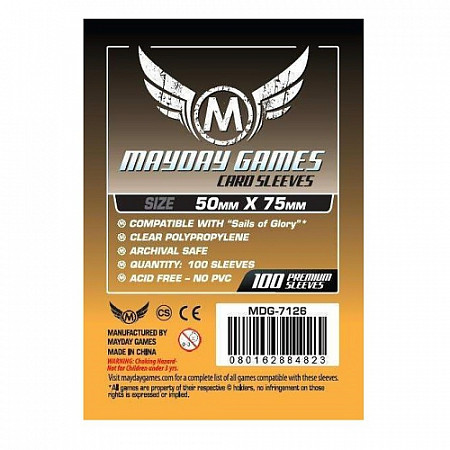 Протекторы для карт Mayday Games Стандарт 50x75 мм