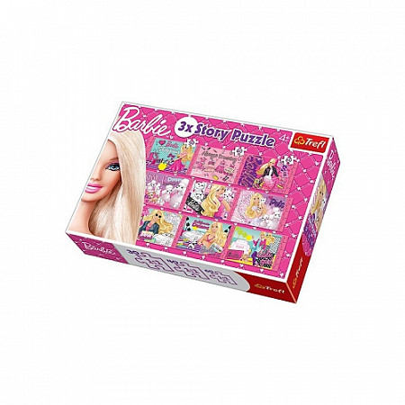 На картинке изображен Пазл Trefl Барби 90309 Пазл Trefl Барби 90309